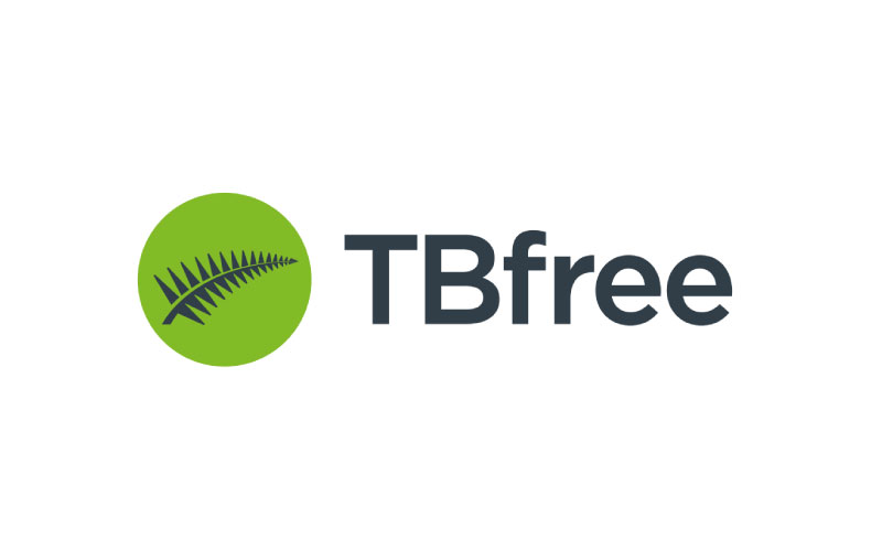 TB free New Zealand logo. 