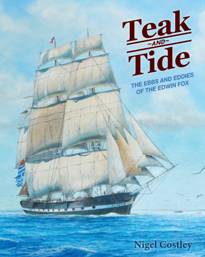 Teak and Tide book cover, written by Nigel Costley. 