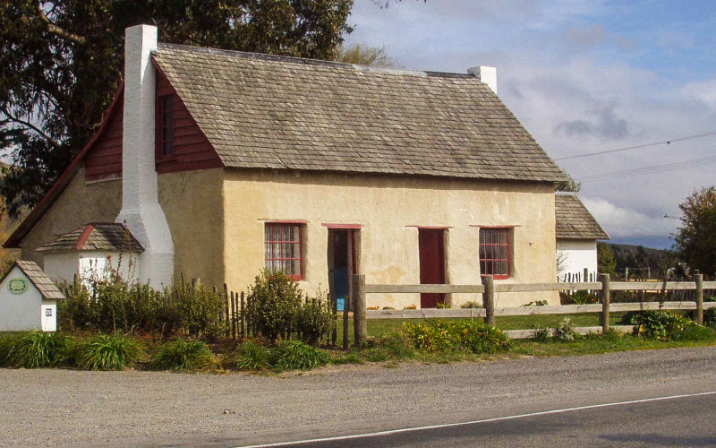 Cob Cottage heritage building. 