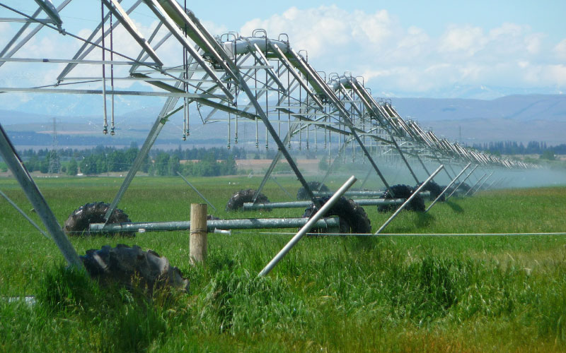 Crop irrigation. 