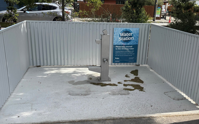 One of Council’s new water stations 