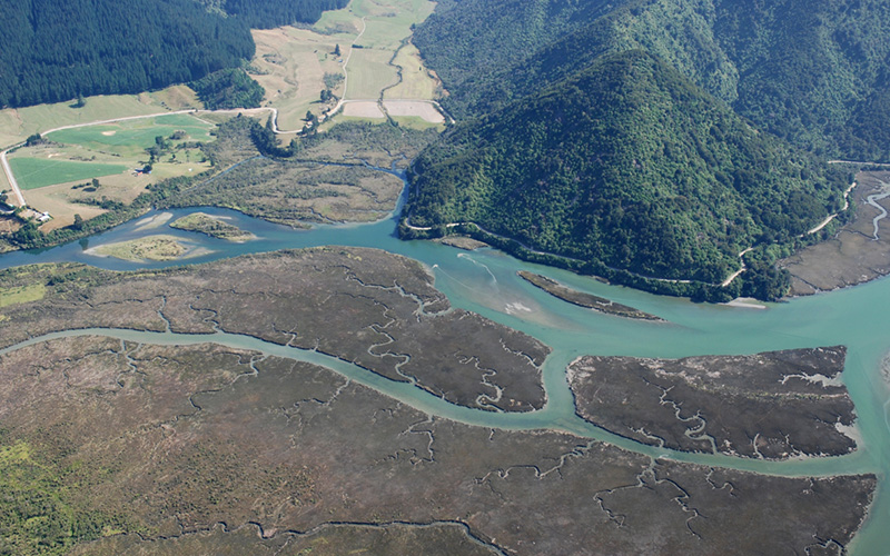 Te Hoiere / Pelorus River at the Motuweka Estuary.